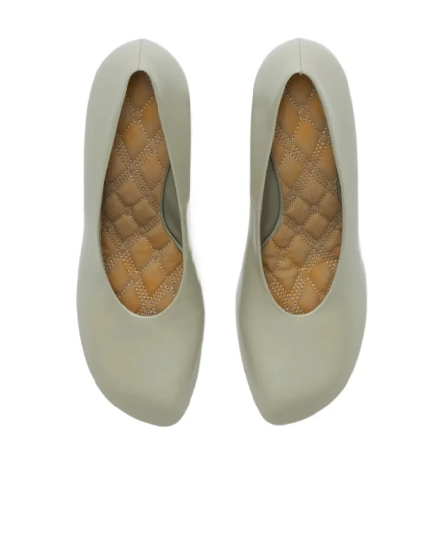 Almond-Toe Slip-On Pumps