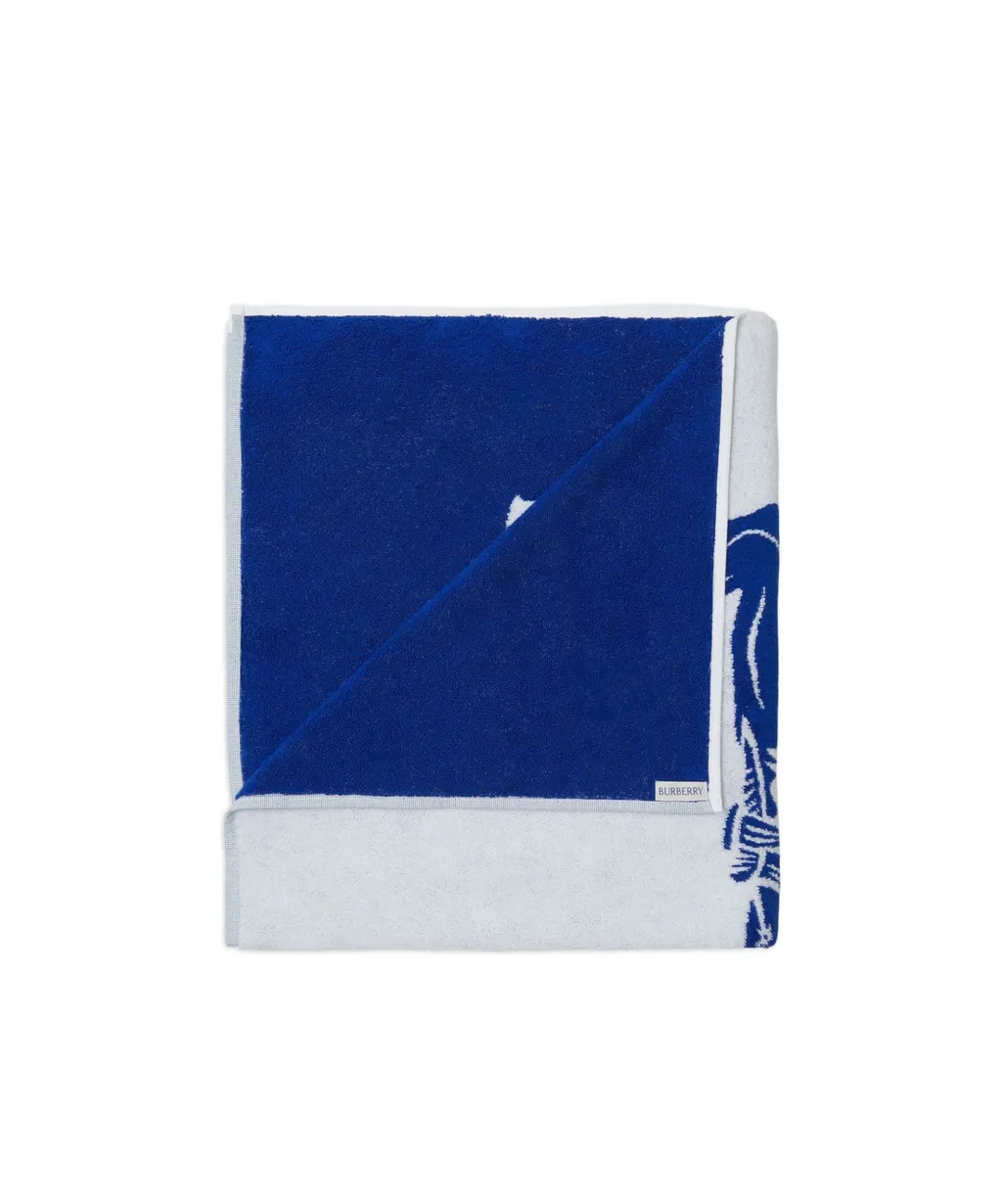 Equestrian-Motif Cotton Towel