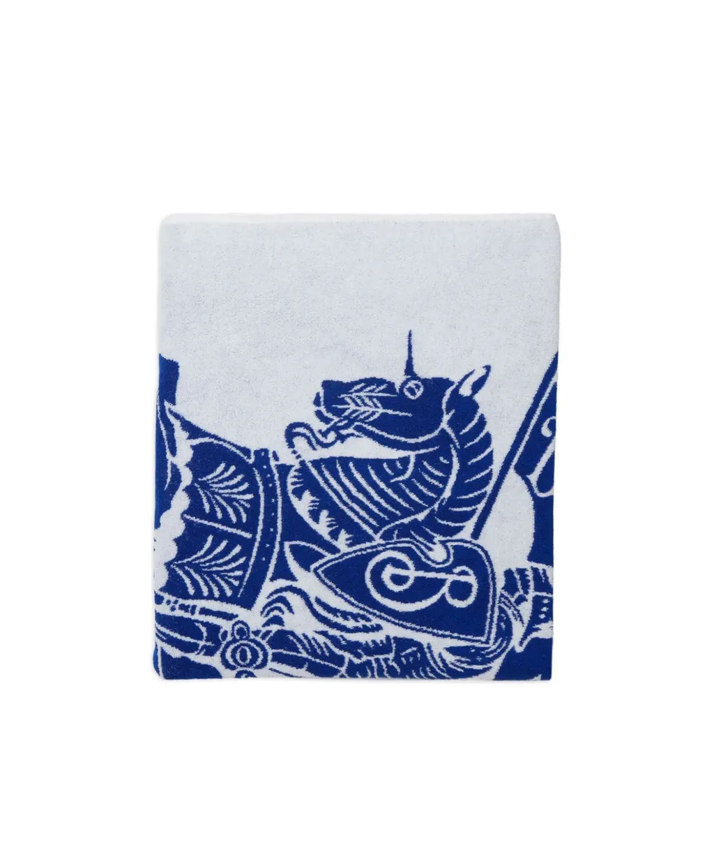 Equestrian-Motif Cotton Towel