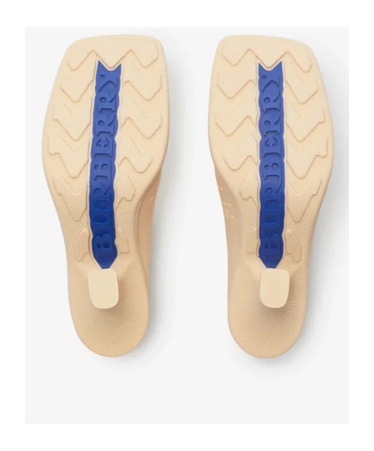 Equestrian Knight Square-Toe Slip-On Mules