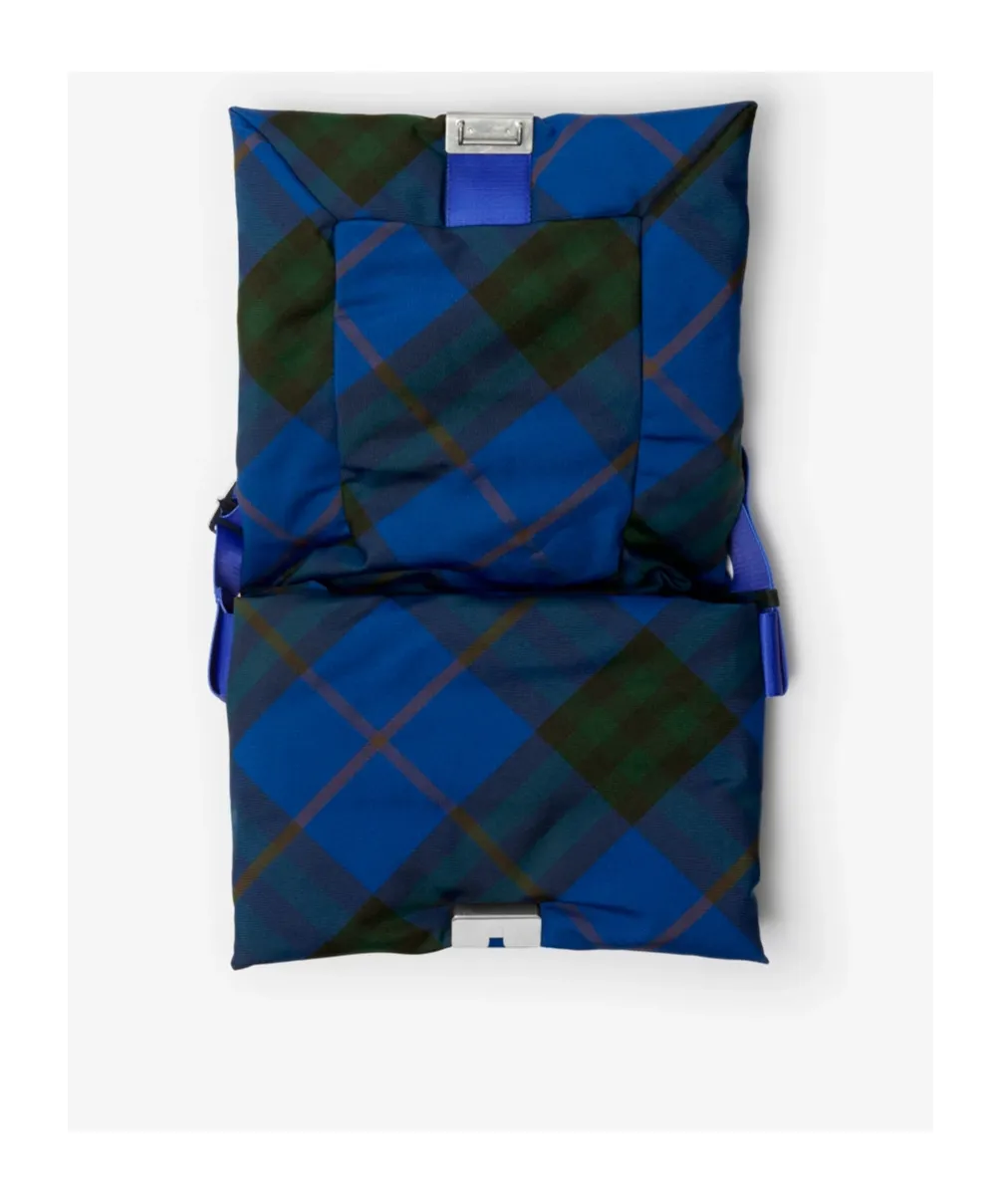 Pillow Check-Print Messenger Bag
