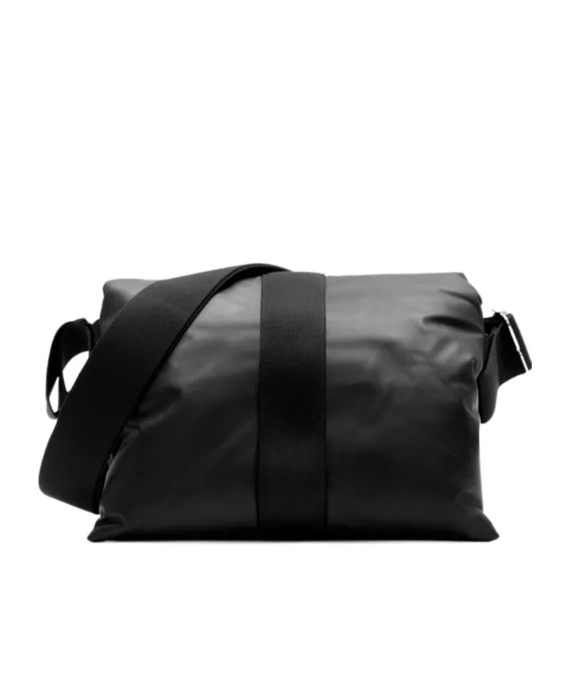 Pillow Foldover-Top Padded Messenger Bag