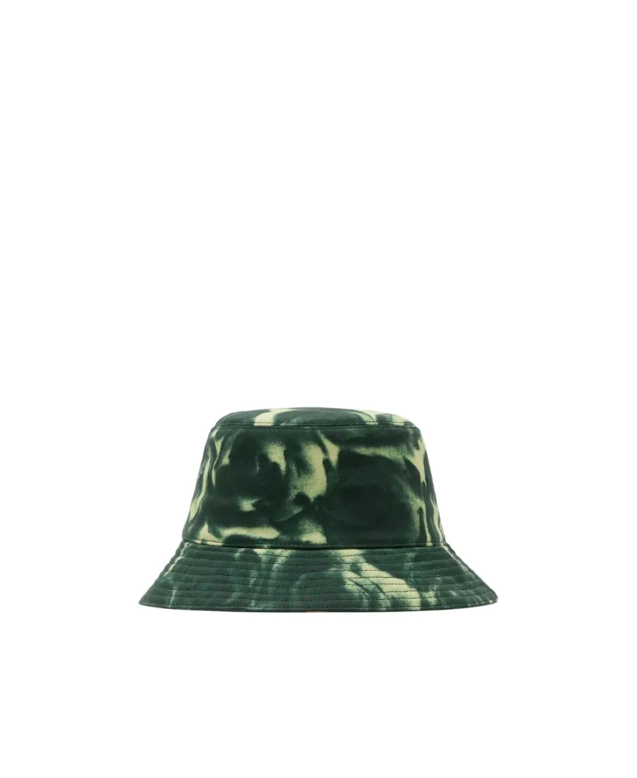 Floral Pattern Wax Bucket Hat