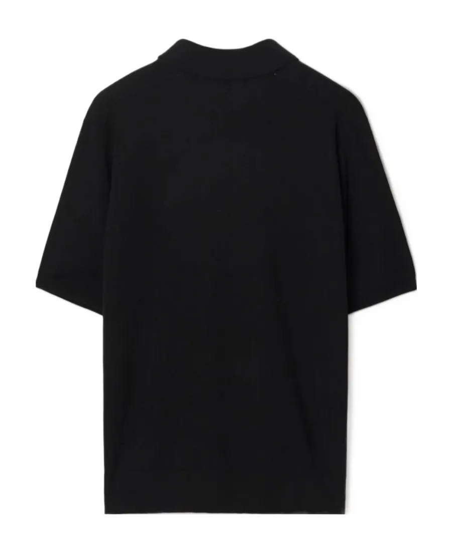 V-Neck Wool Polo Shirt