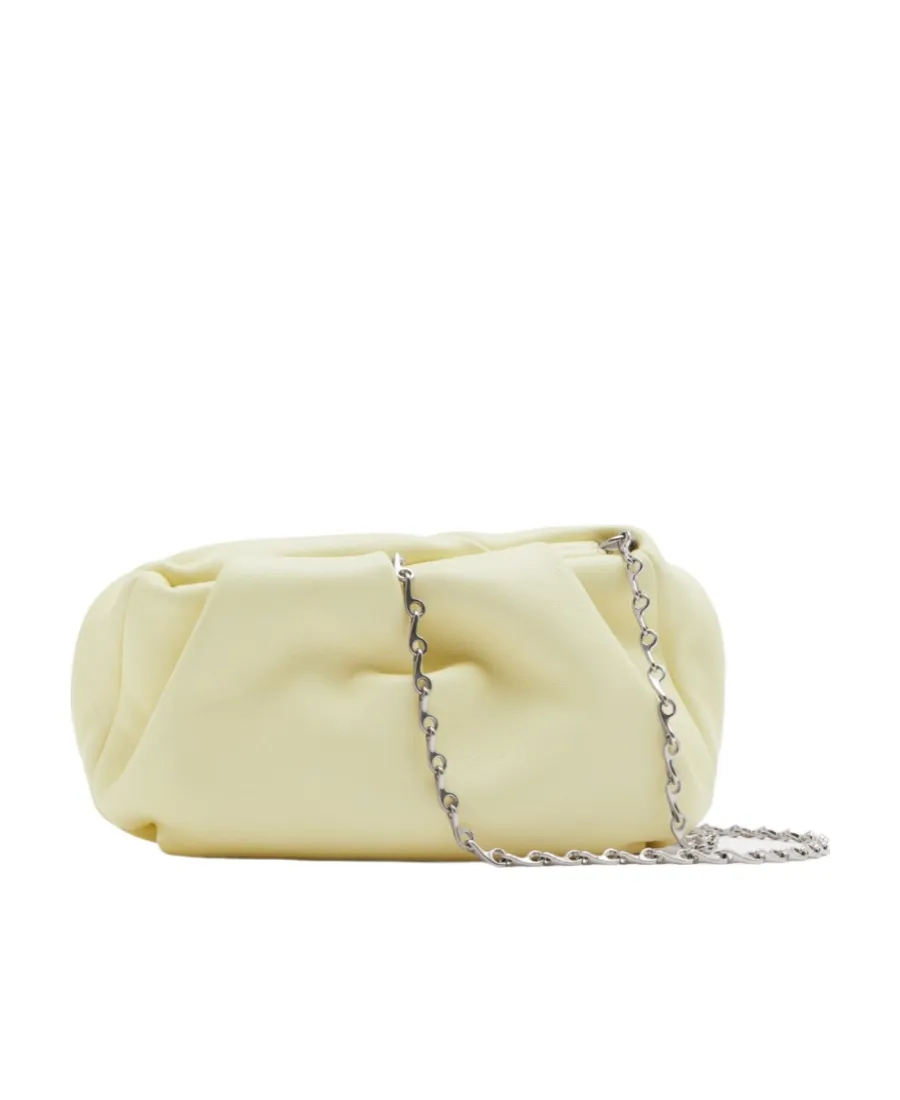 3D Rose Chain-Linked Clutch Bag