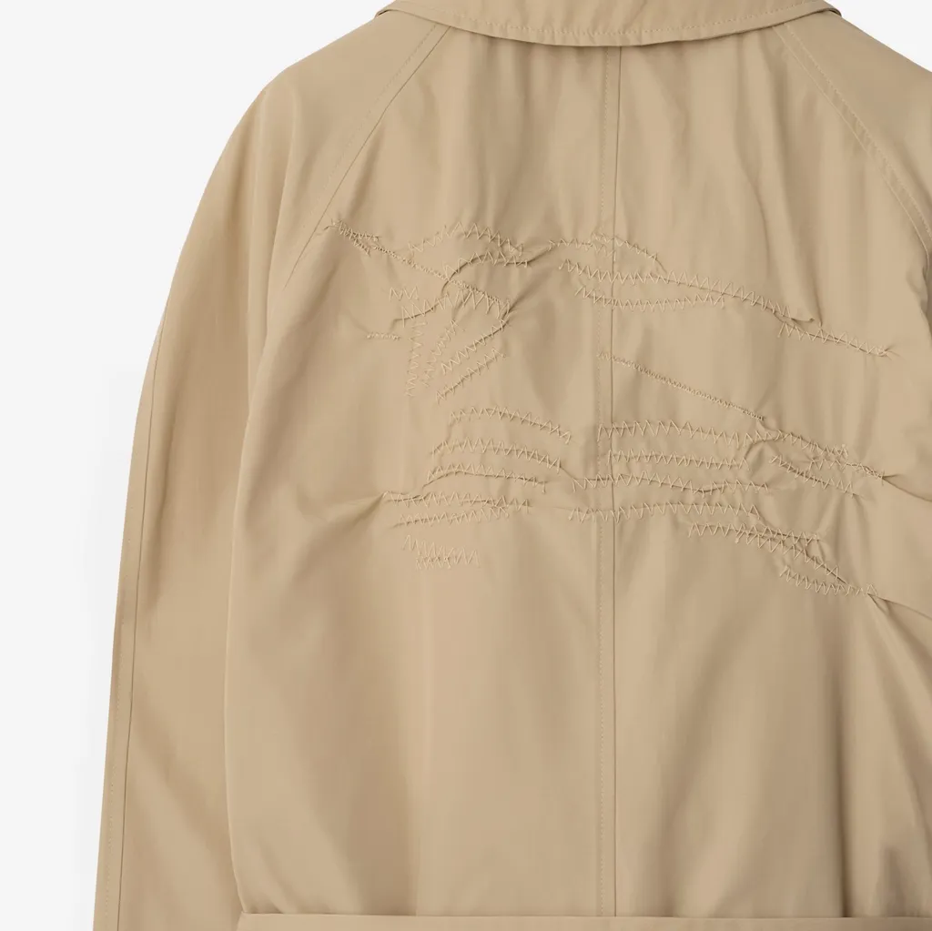 Edk-Embroidered Car Coat