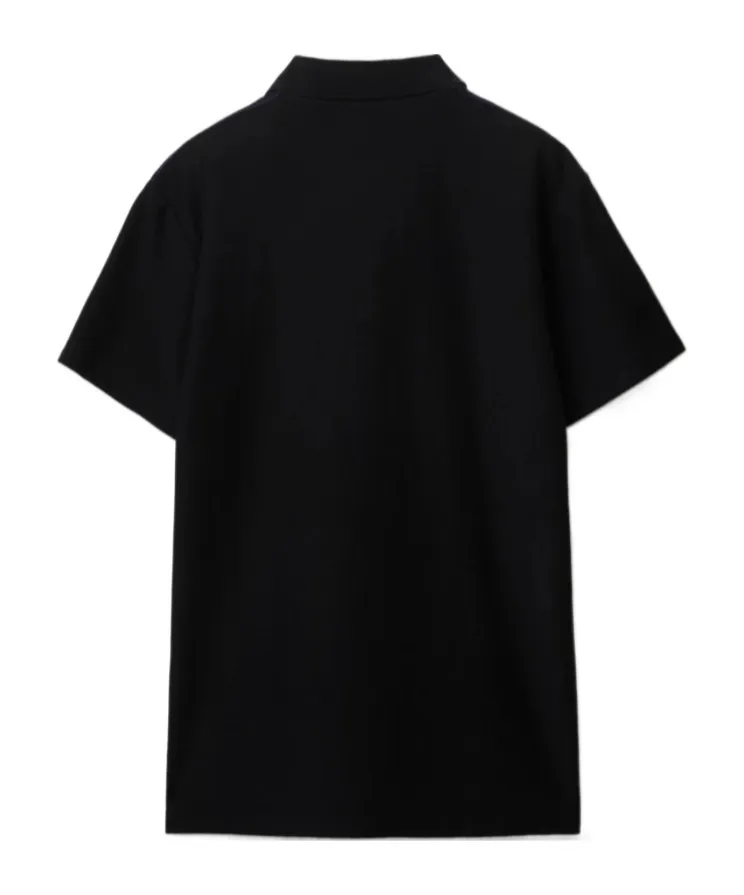 Ekd-Embroidered Short Sleeved Polo Shirt