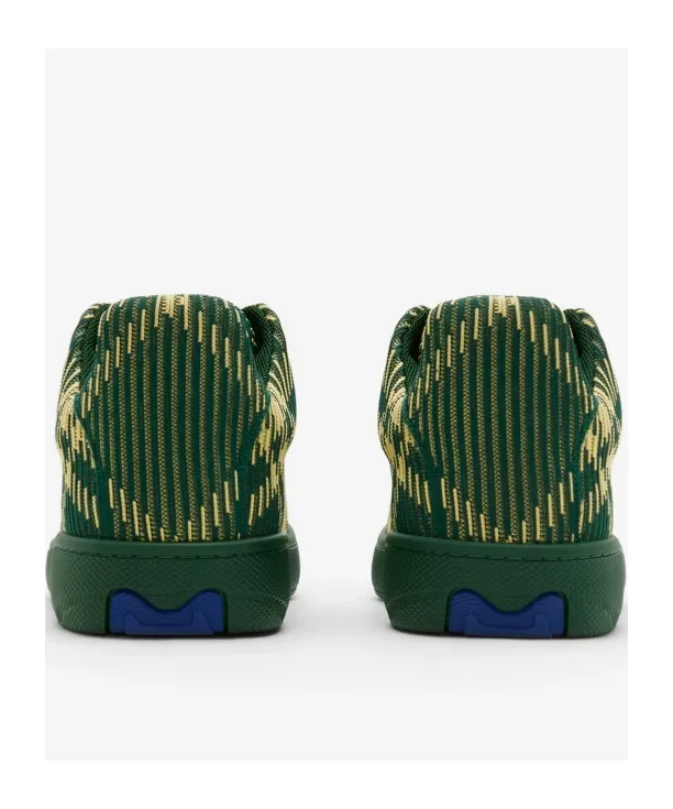 Box Checked Lace-Up Sneakers