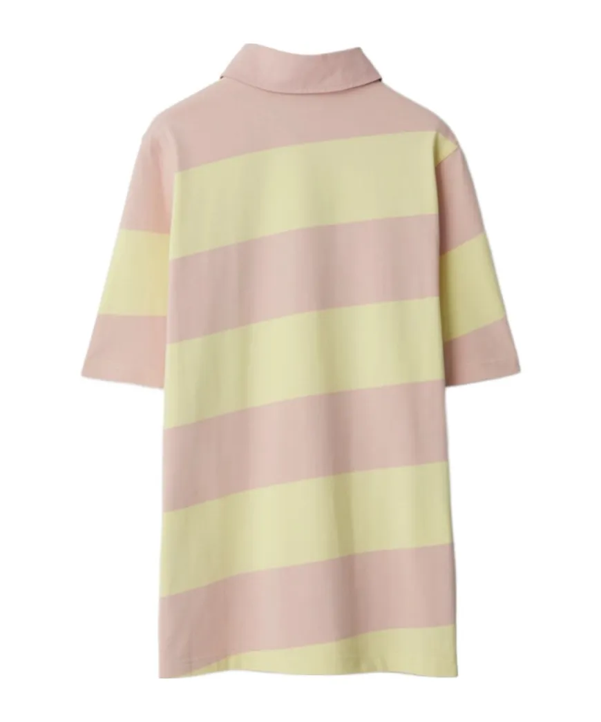 Striped Short Sleeved Polo Shirt