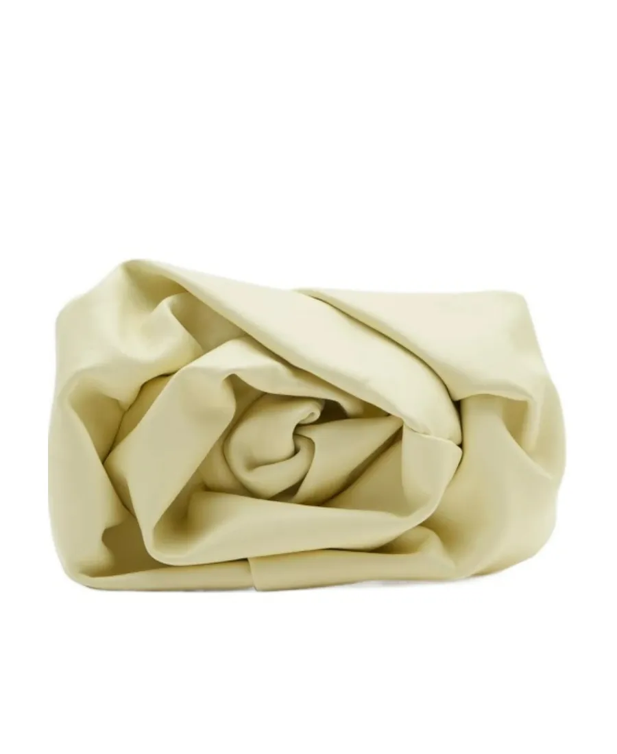 Rose Leather Clutch Bag