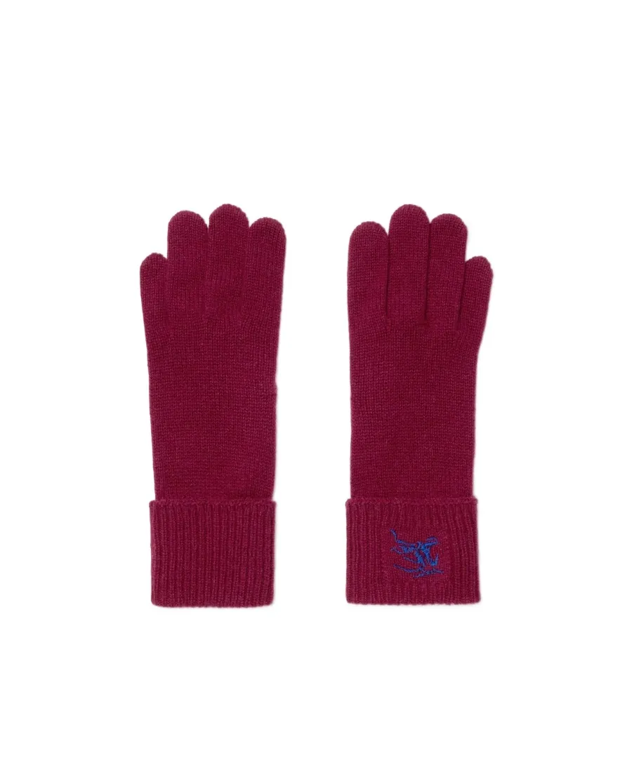 Ekd-Embroidered Cashmere-Blend Gloves