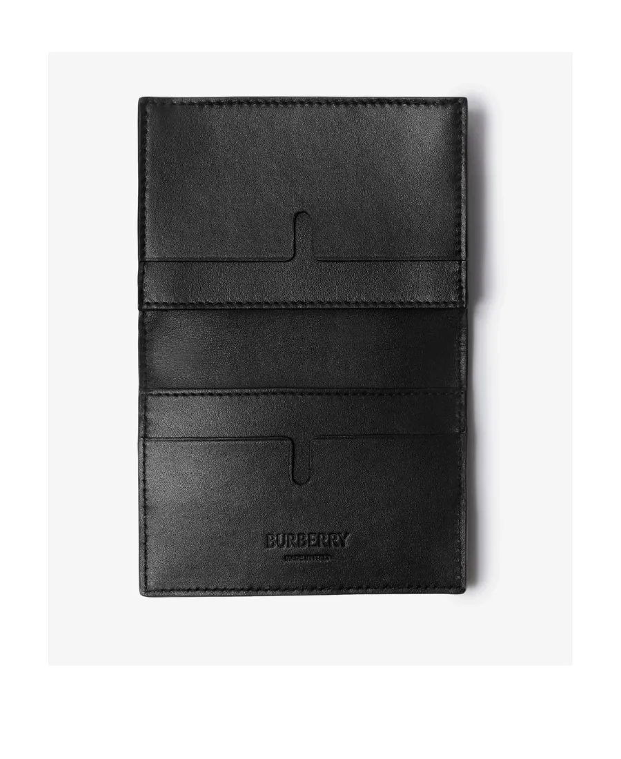 Check Embossed Folded Card Holder
