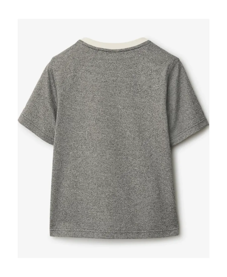 Equestrian Knight Motif Crewneck T-Shirt