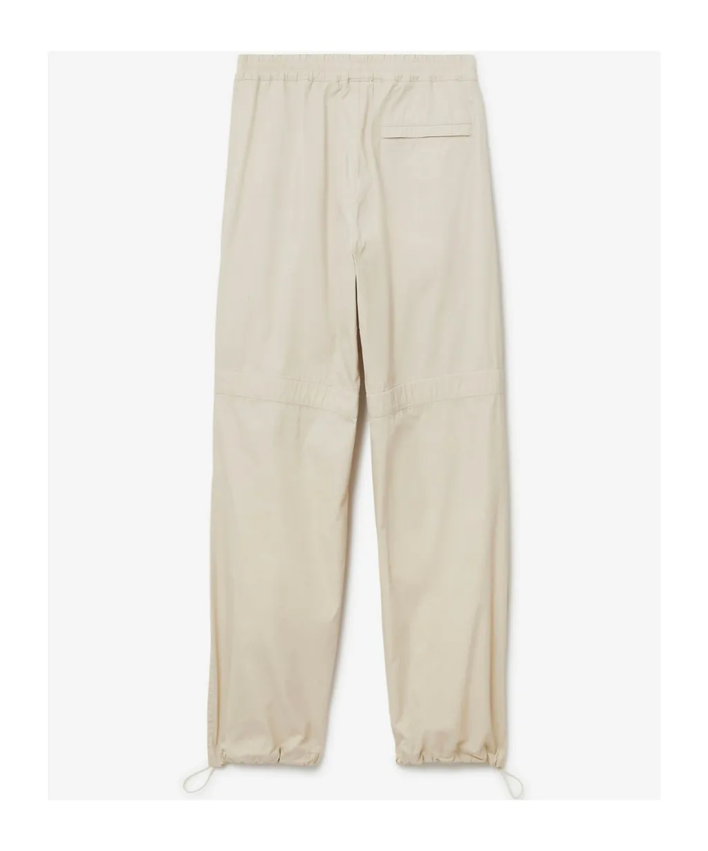 Straight-Leg Drawstring-Hem Trousers