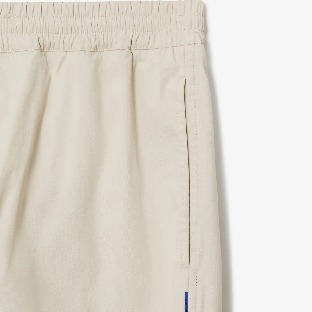 Straight-Leg Drawstring-Hem Trousers
