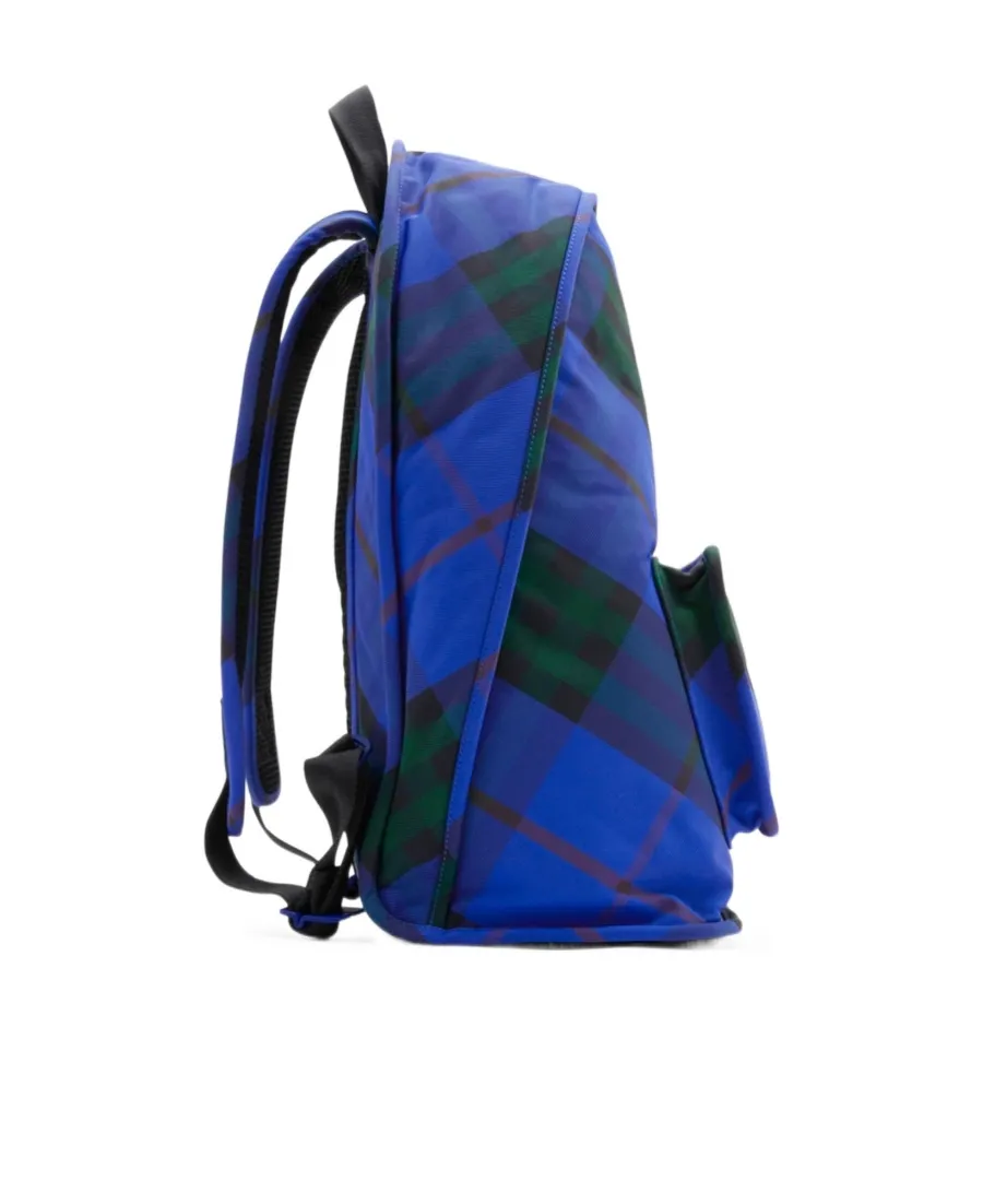 Shield Vintage Check-Printed Zipped Backpack