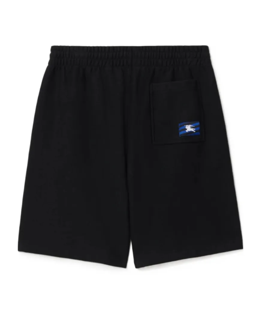 Logo Patch Straight-Leg Shorts