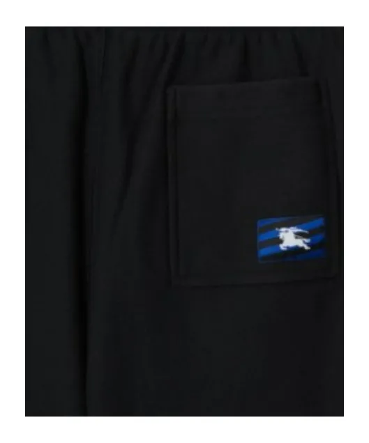 Logo Patch Straight-Leg Shorts