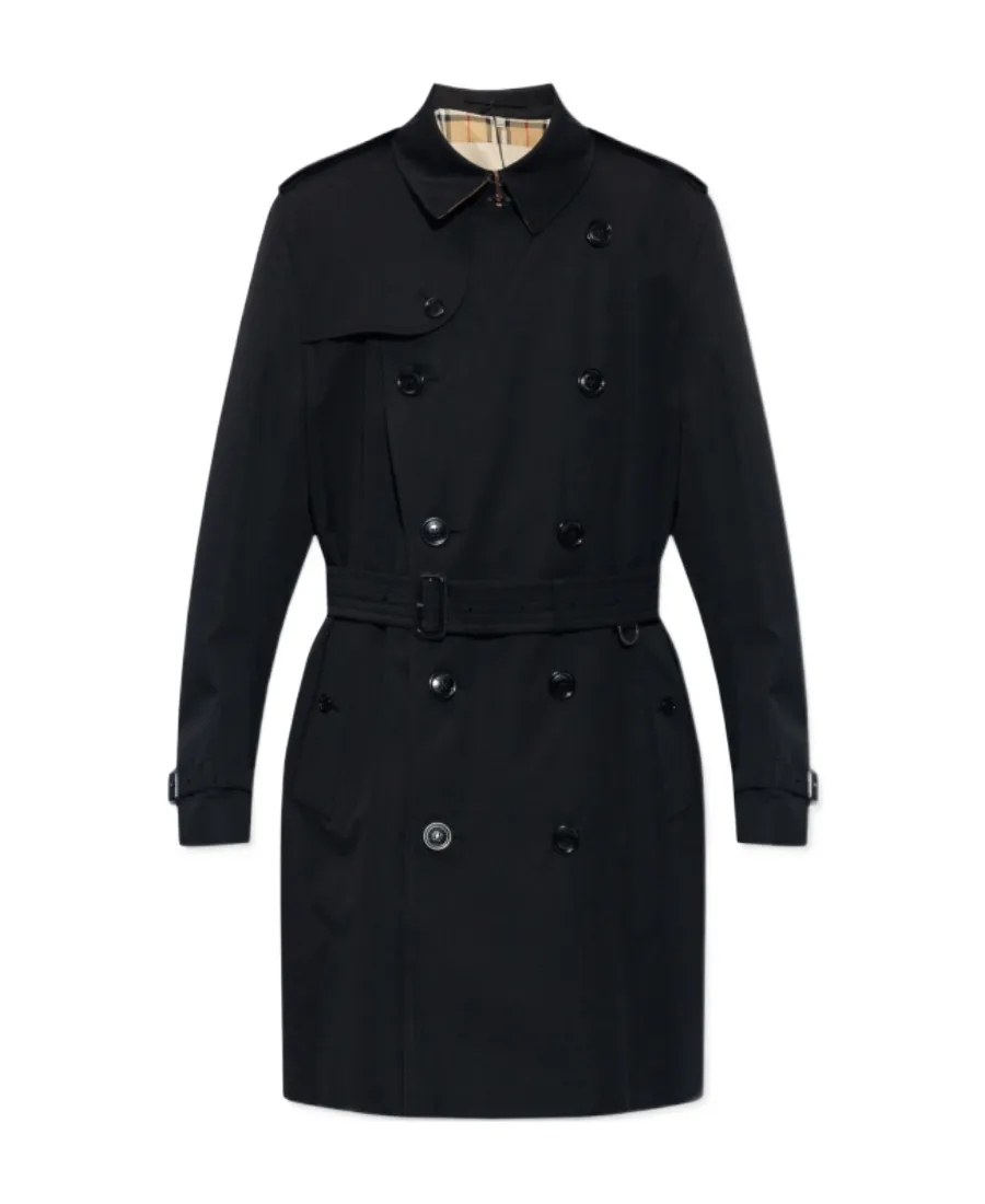 Belted Double-Breasted Trench Coat