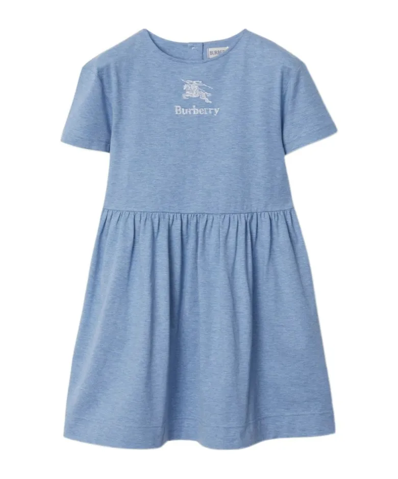 Equestrian Knight-Print Cotton Dress