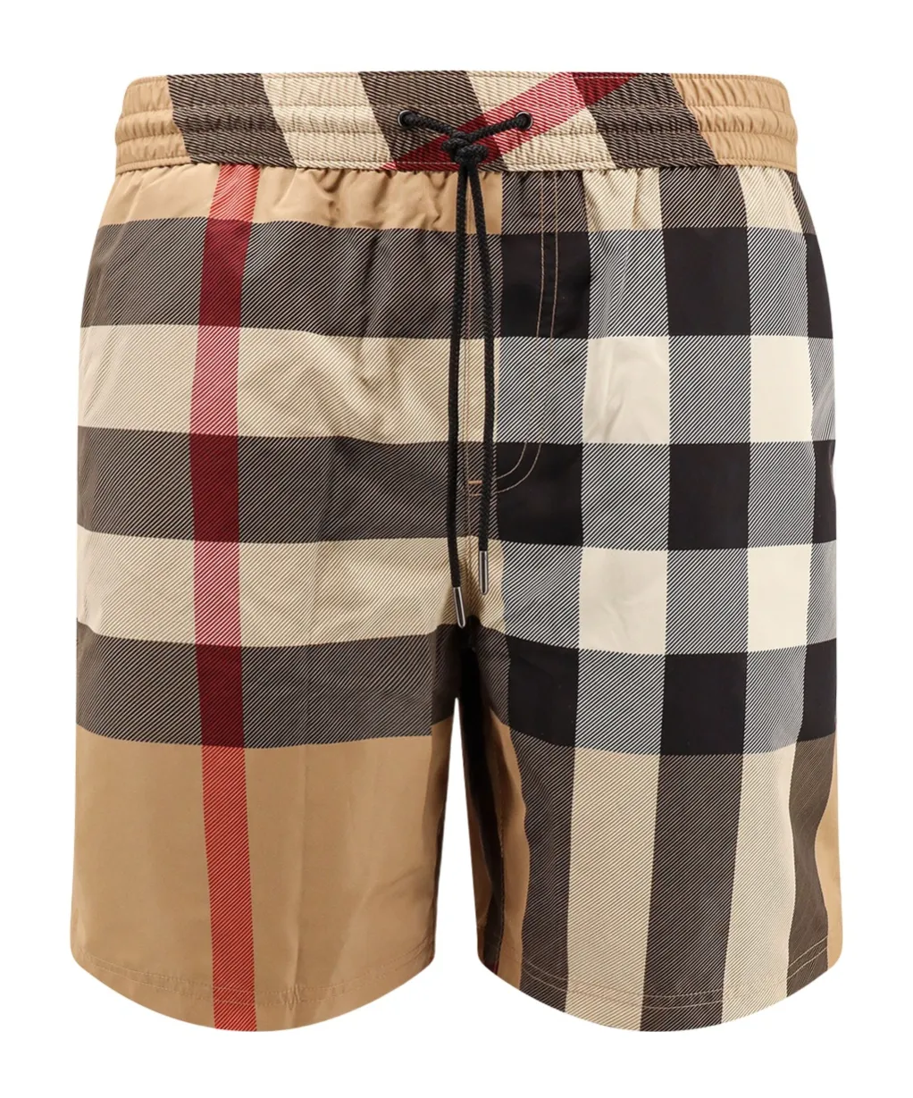 Check Swim Shorts