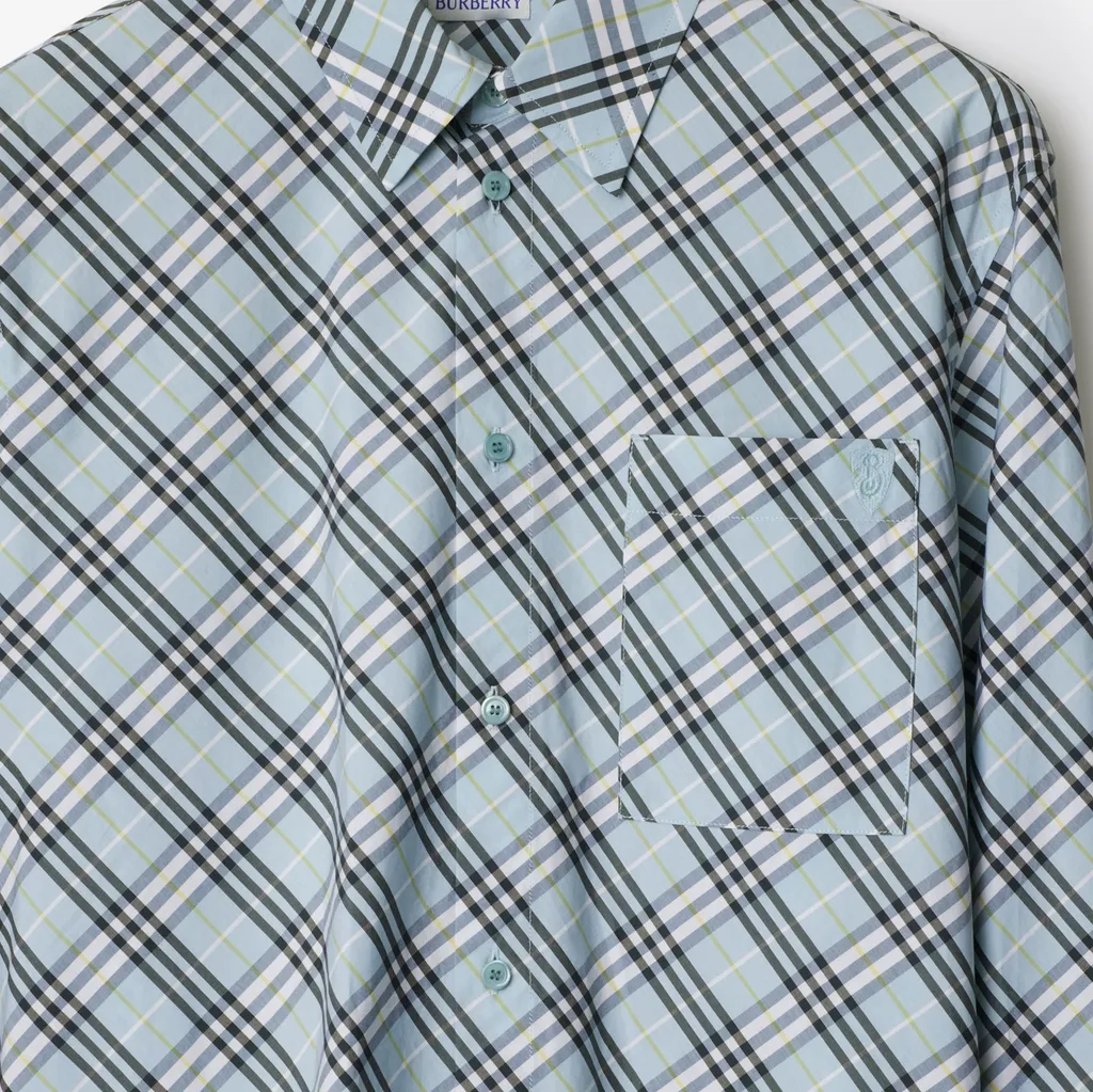 Checkered Collared Long-Sleeve Shirt