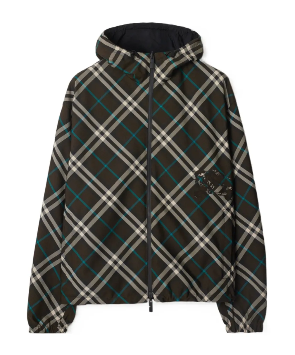 Vintage-Check Reversible Jacket