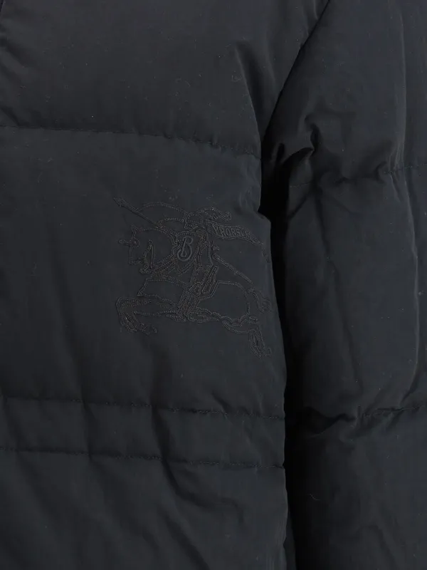 Checked Hooded Reversible Down Jacket