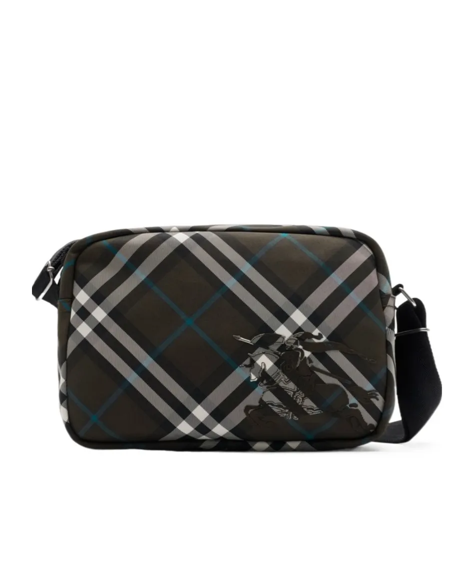 Ekd Motif Checked Messenger Bag