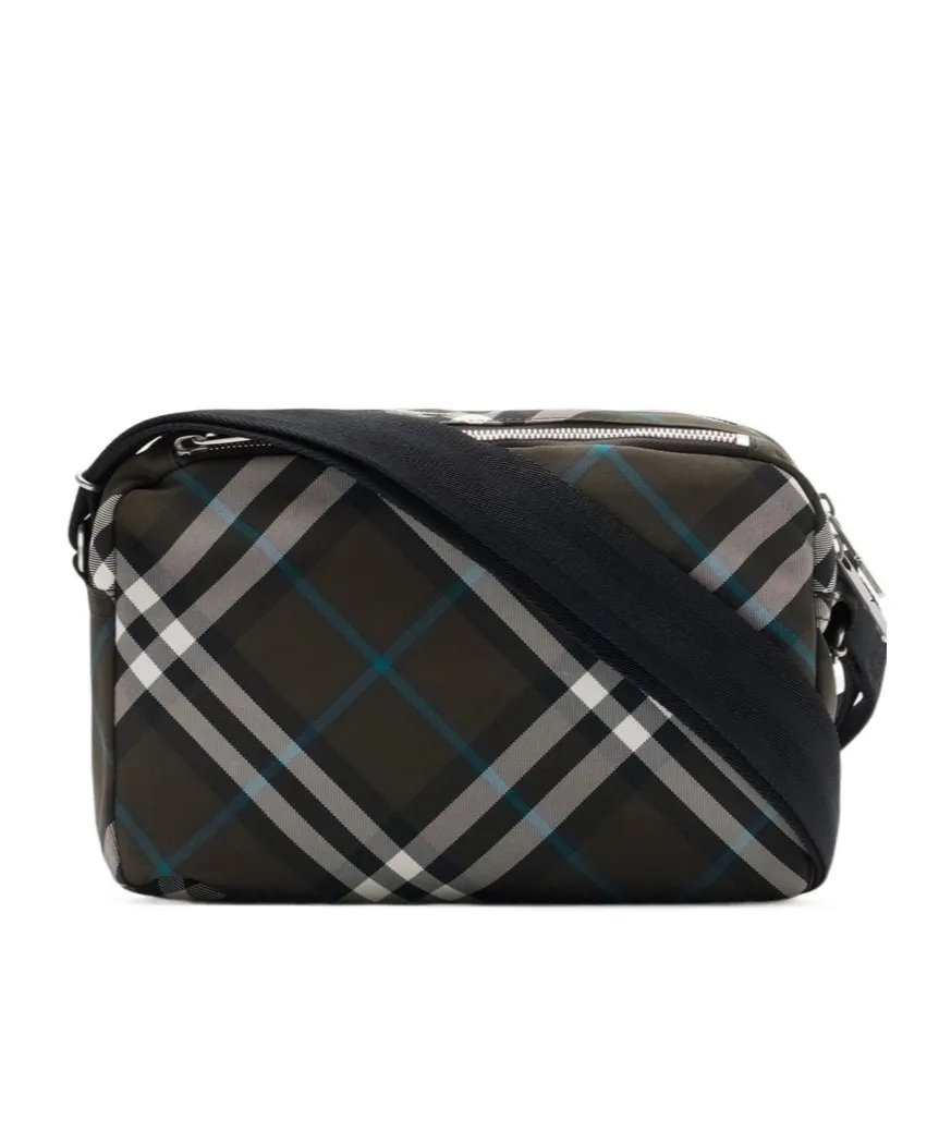 Ekd Motif Checked Messenger Bag