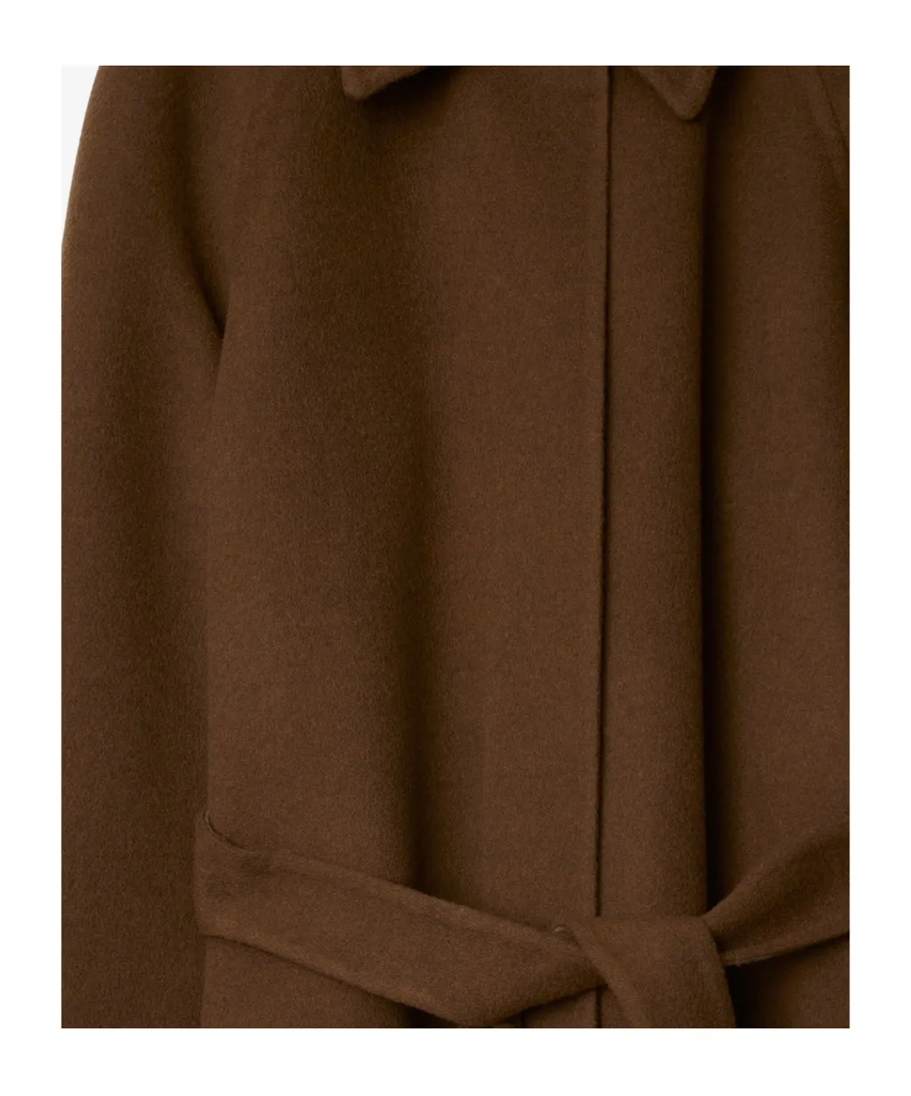 Wool Cashmere Wrap Coat
