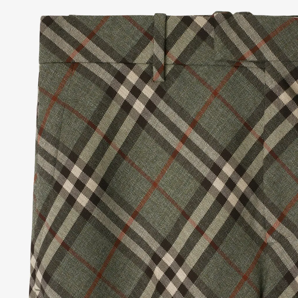 Vintage Check Tailored Trousers