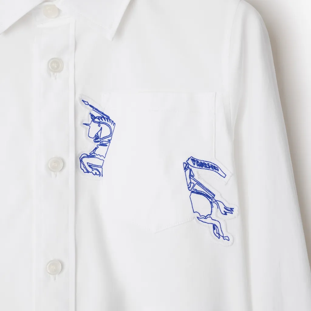 Embroidered Button-Up Shirt