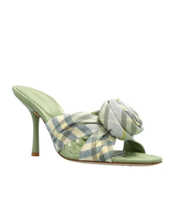 Mews Checked Heeled Sandals