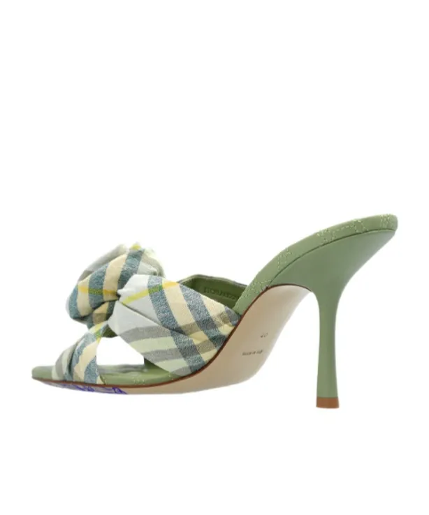 Mews Checked Heeled Sandals