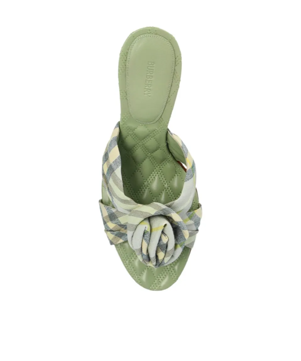 Mews Checked Heeled Sandals
