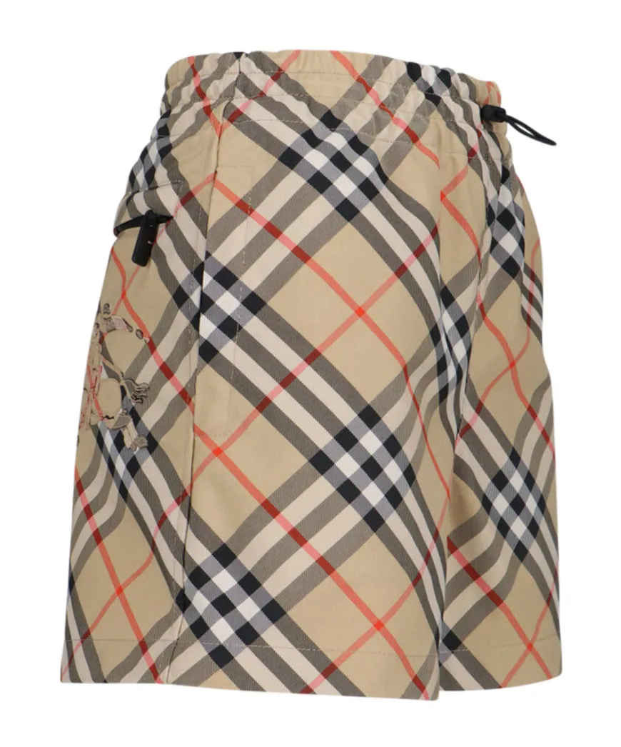 Ekd Motif Checked Shorts