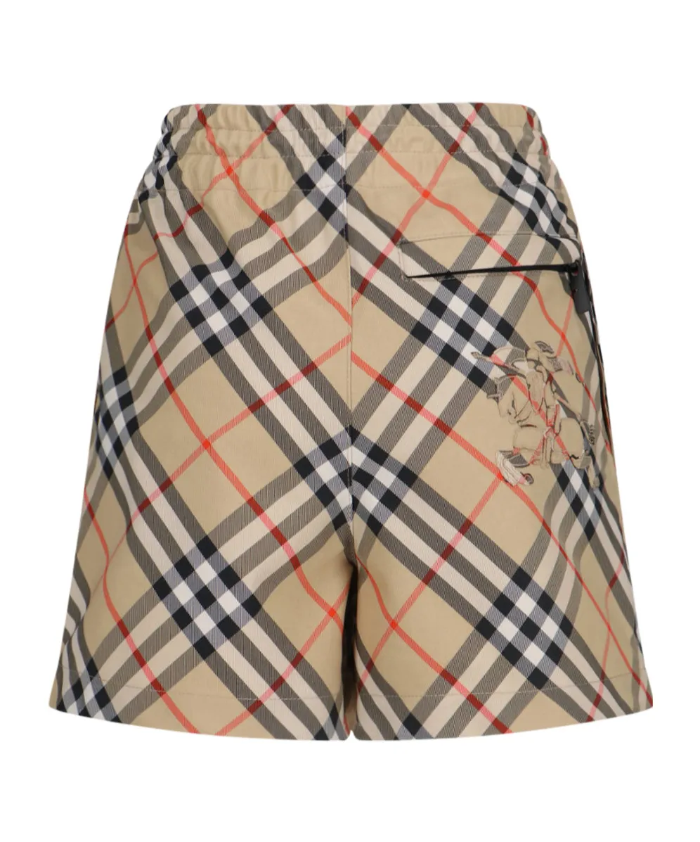 Ekd Motif Checked Shorts