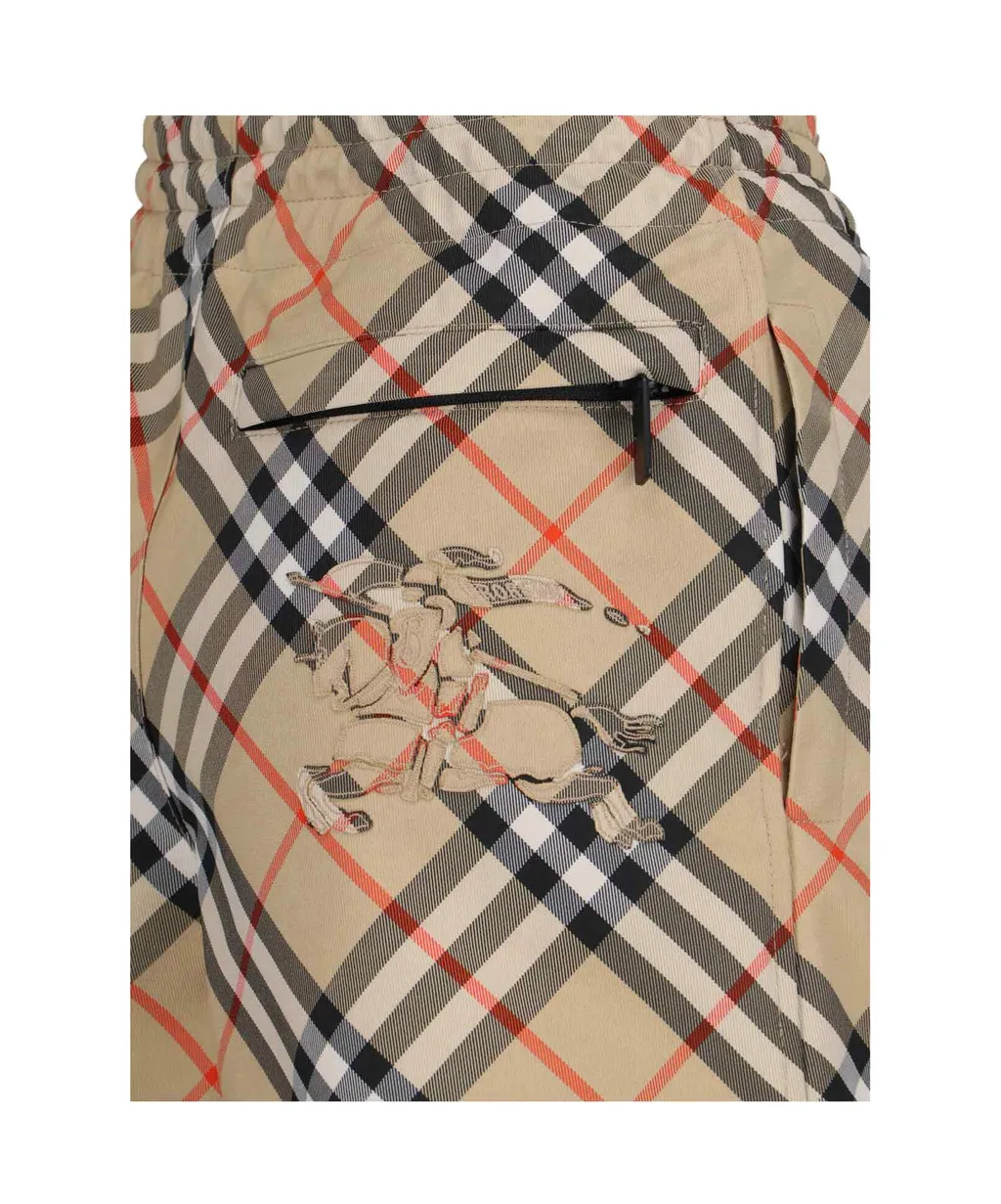 Ekd Motif Checked Shorts