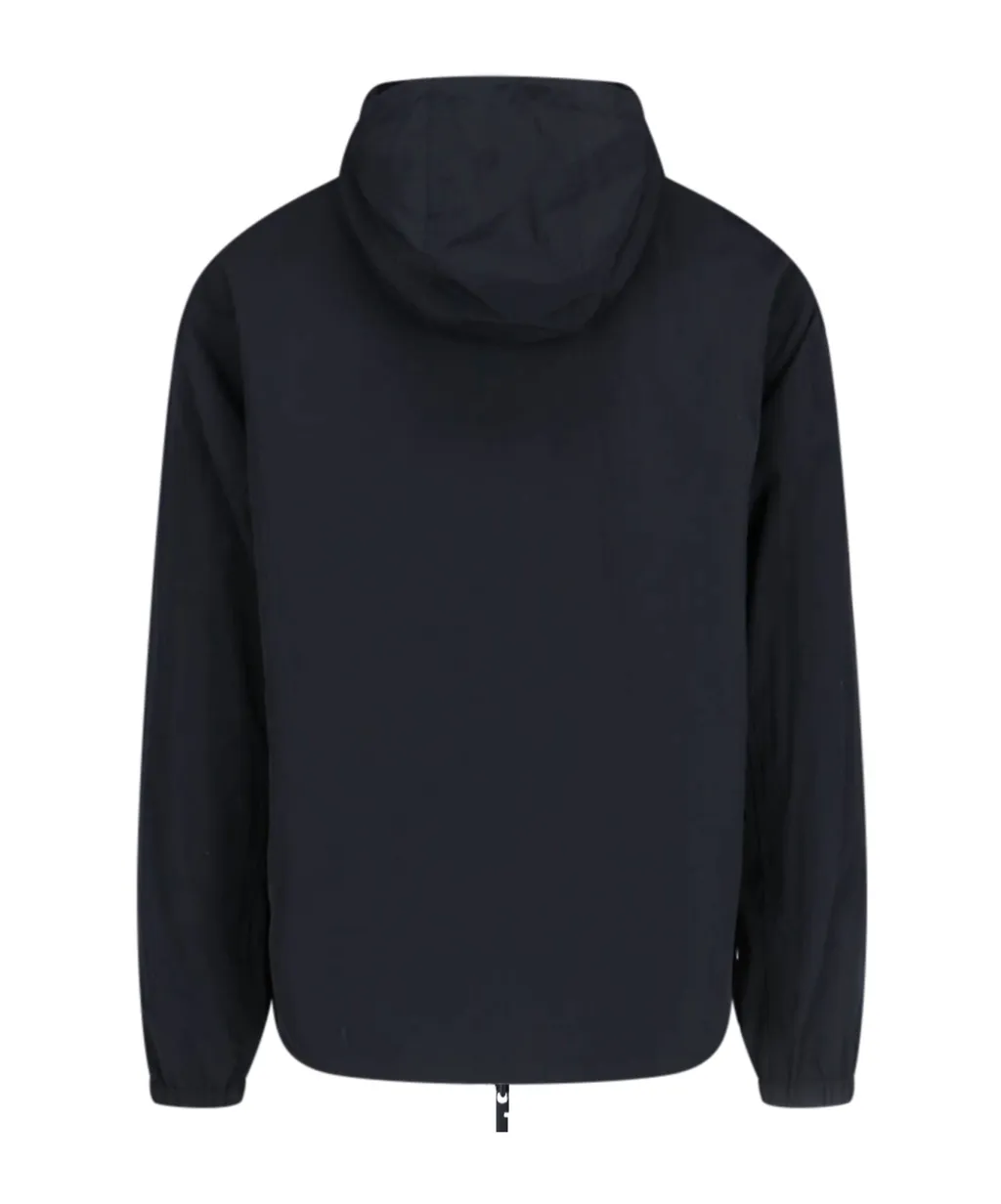 Logo Printed Zip-Up Hoodie