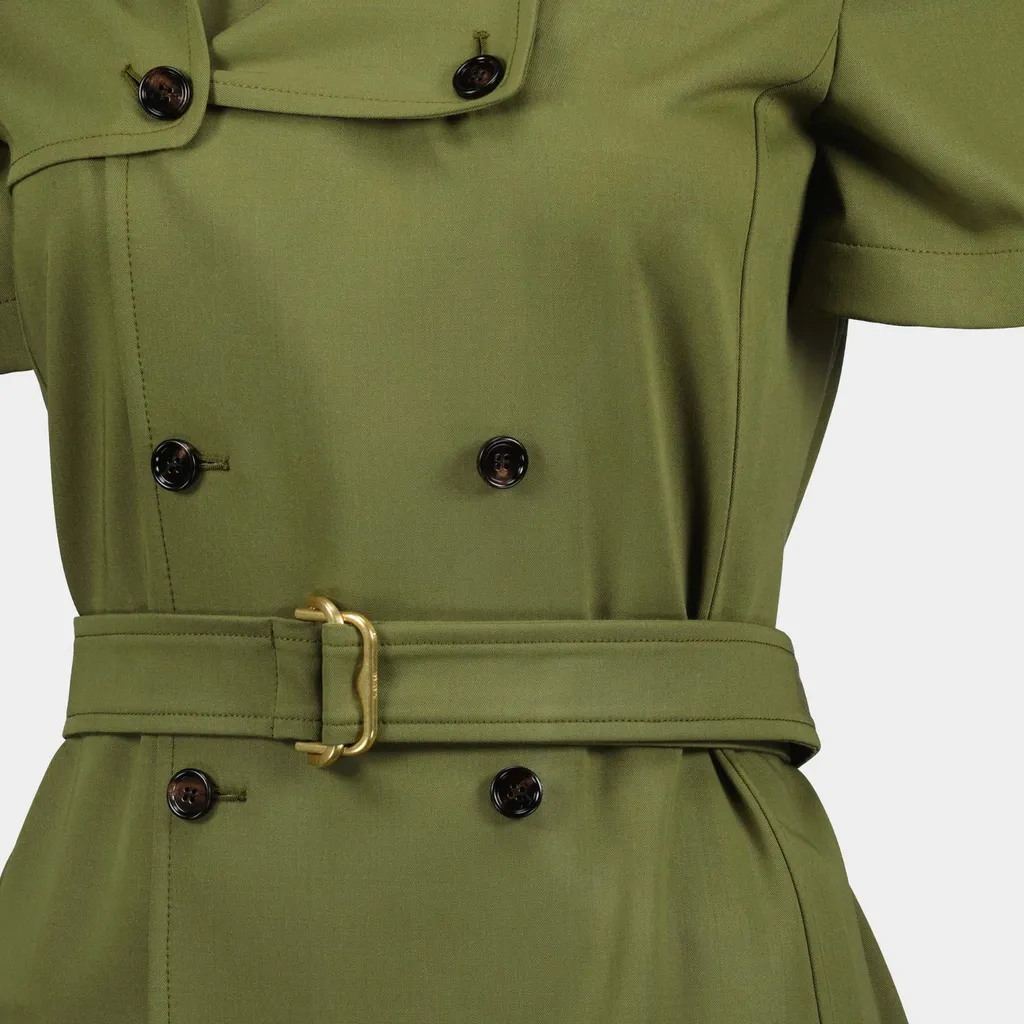 Trench-Style Dress