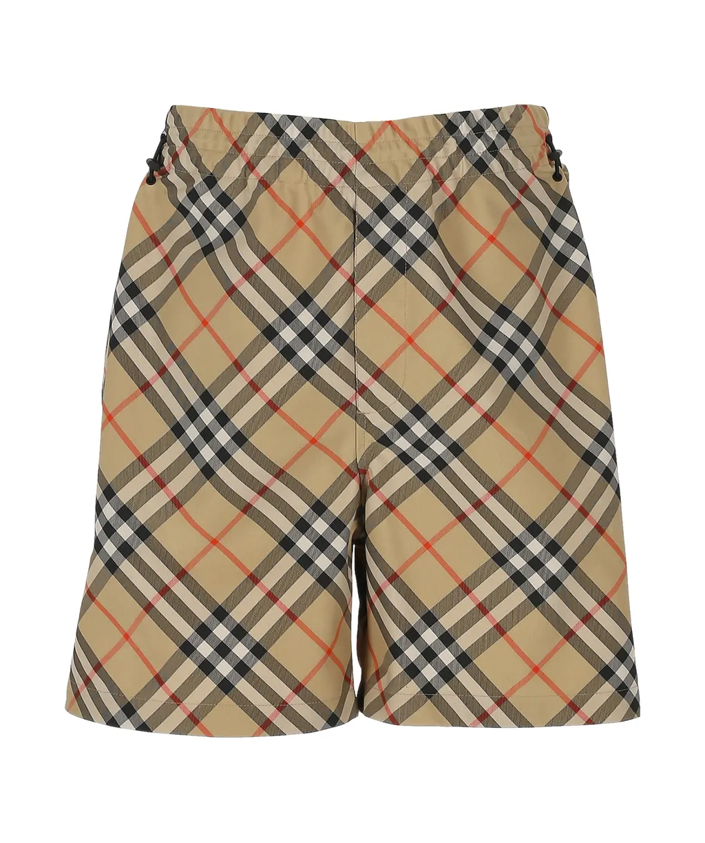 Check Printed Bermuda Shorts