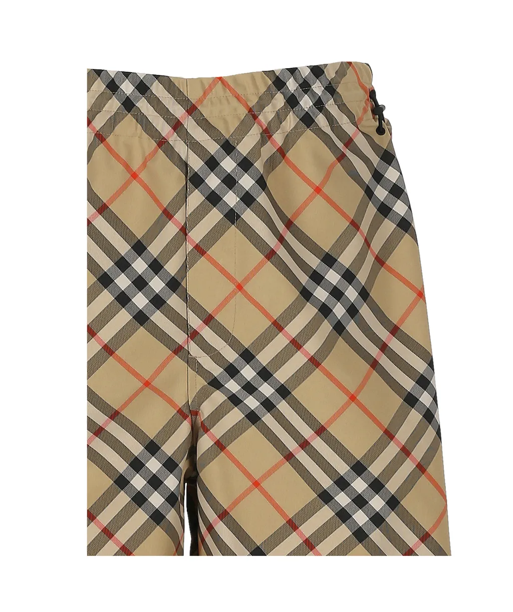Check Printed Bermuda Shorts