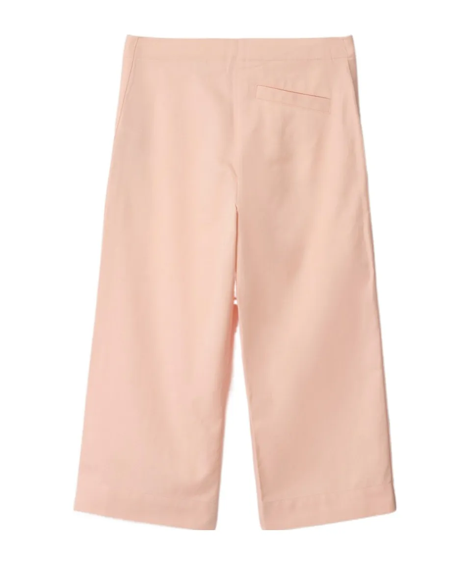 Equestrian Knight Embroidered Wide-Leg Trousers