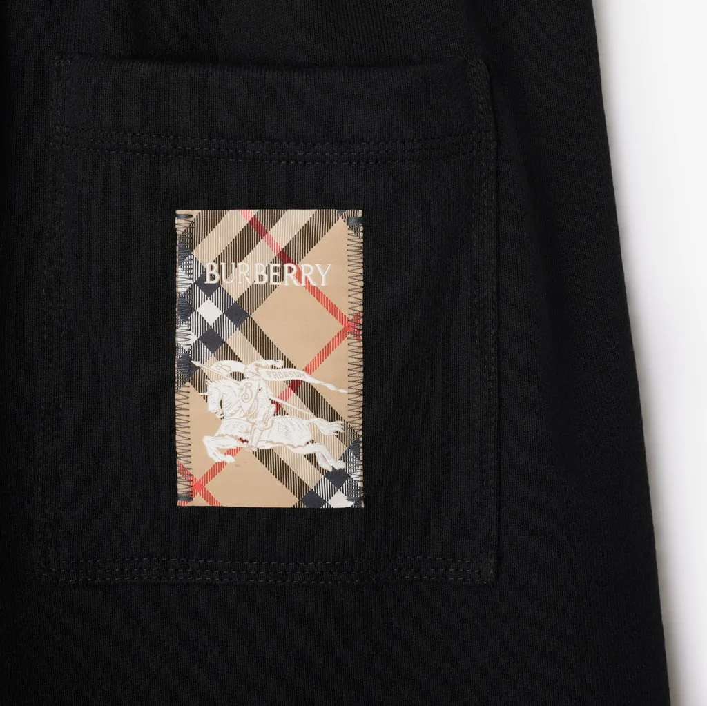 Check-Label Track Shorts