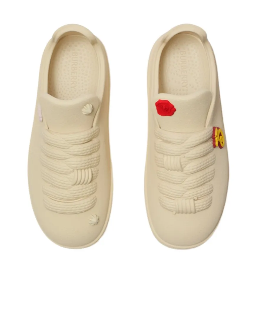 Bubble Flower Embellished Lace-Up Sneakers