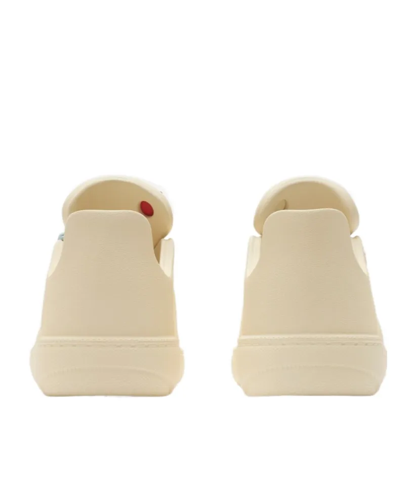Bubble Flower Embellished Lace-Up Sneakers