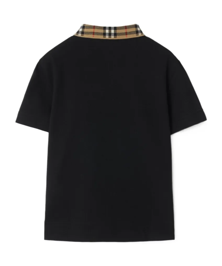 Vintage Check Short-Sleeved Polo Shirt