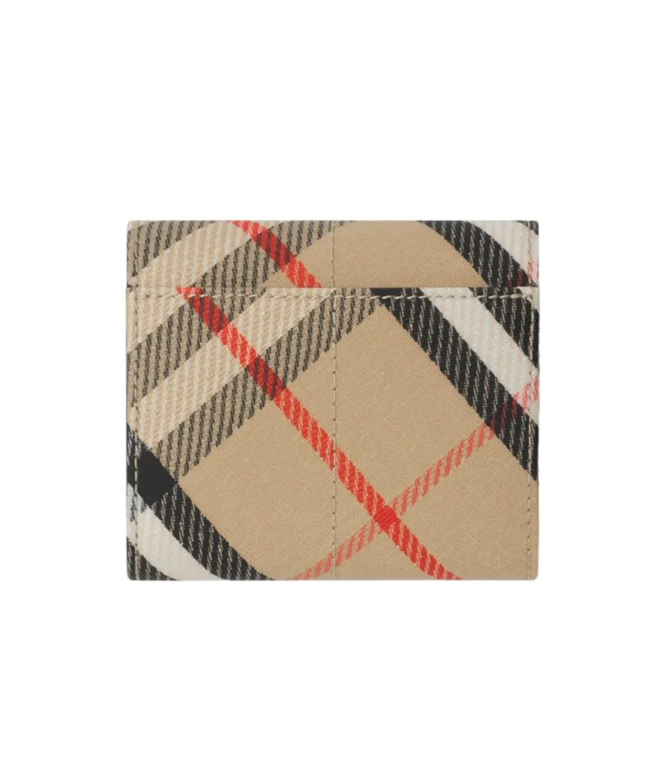 Vintage Check-Printed Snip Folded Wallet
