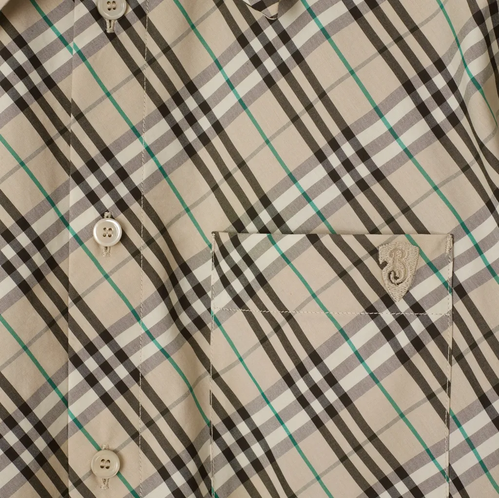 Checkered Collared Long-Sleeve Shirt